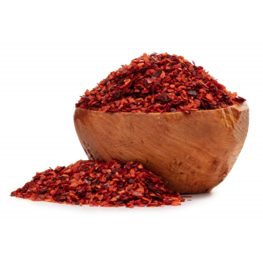 Rote Paprika halbsüß, zerstoßen