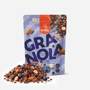 Schoko-Granola Zartbitter mit Heidelbeeren