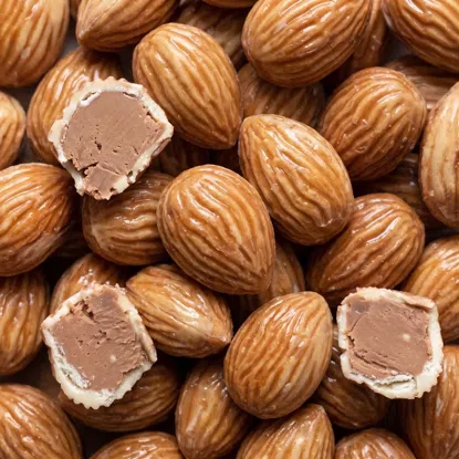 Schoko-Walnüsse mit zarter Cremefüllung