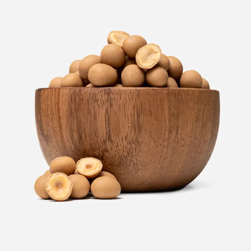 Skinny Dipped Hazelnuts in salted caramel