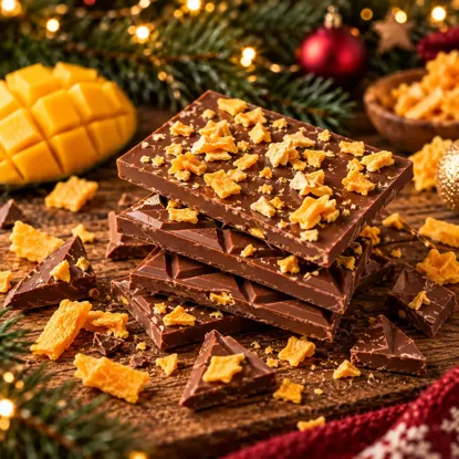 Vollmilchschokolade mit gefriergetrockneter Mango