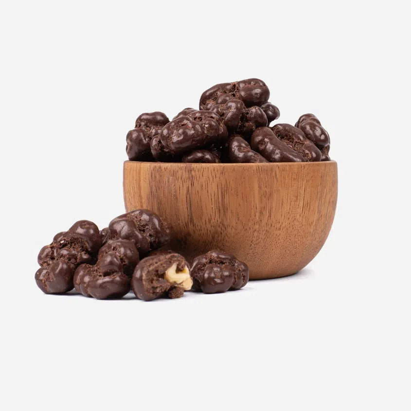 Walnüsse in Zartbitterschokolade