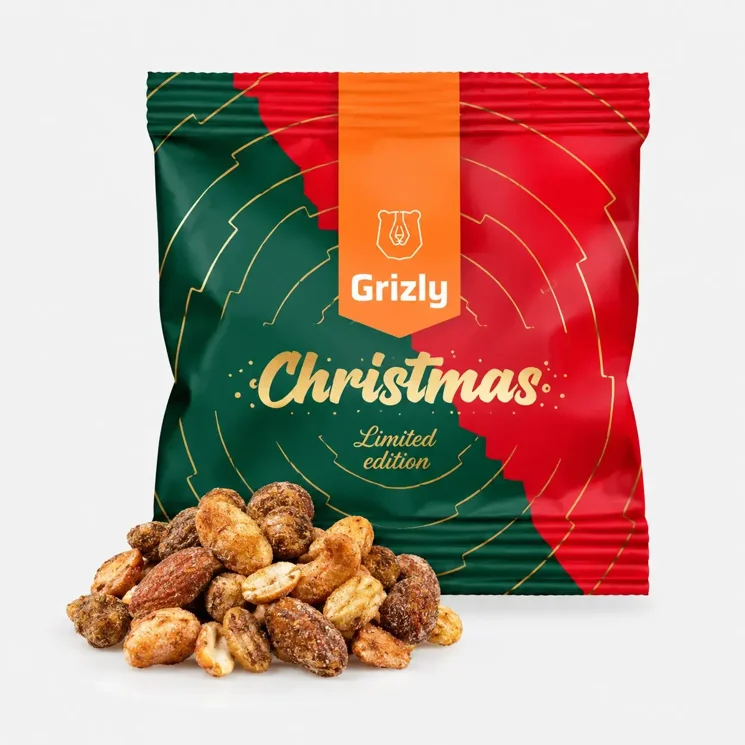 Weihnachtlicher Nussmix in Karamell